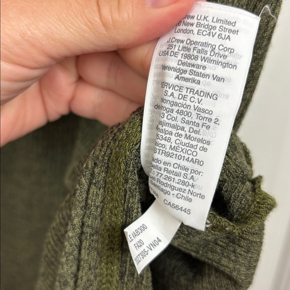 Madewell Olive Green Ribbed Pocket Midi Dress - Size M - Picture 8 of 9